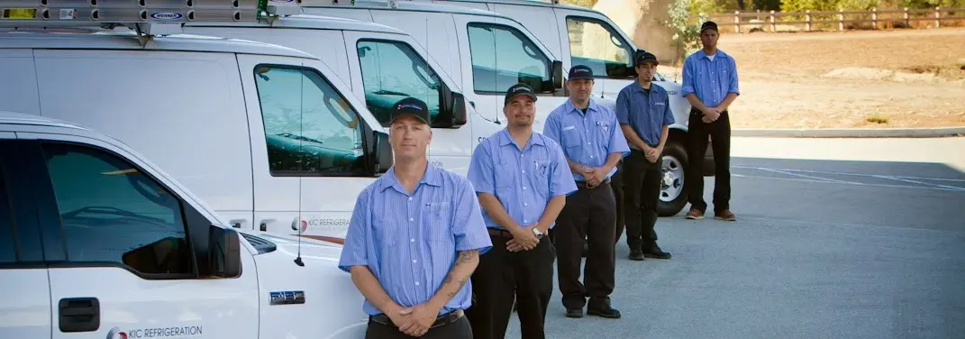 KIC Refrigeration crew ready for Heat Pump Installation jobs across Camp Pendleton Mainside